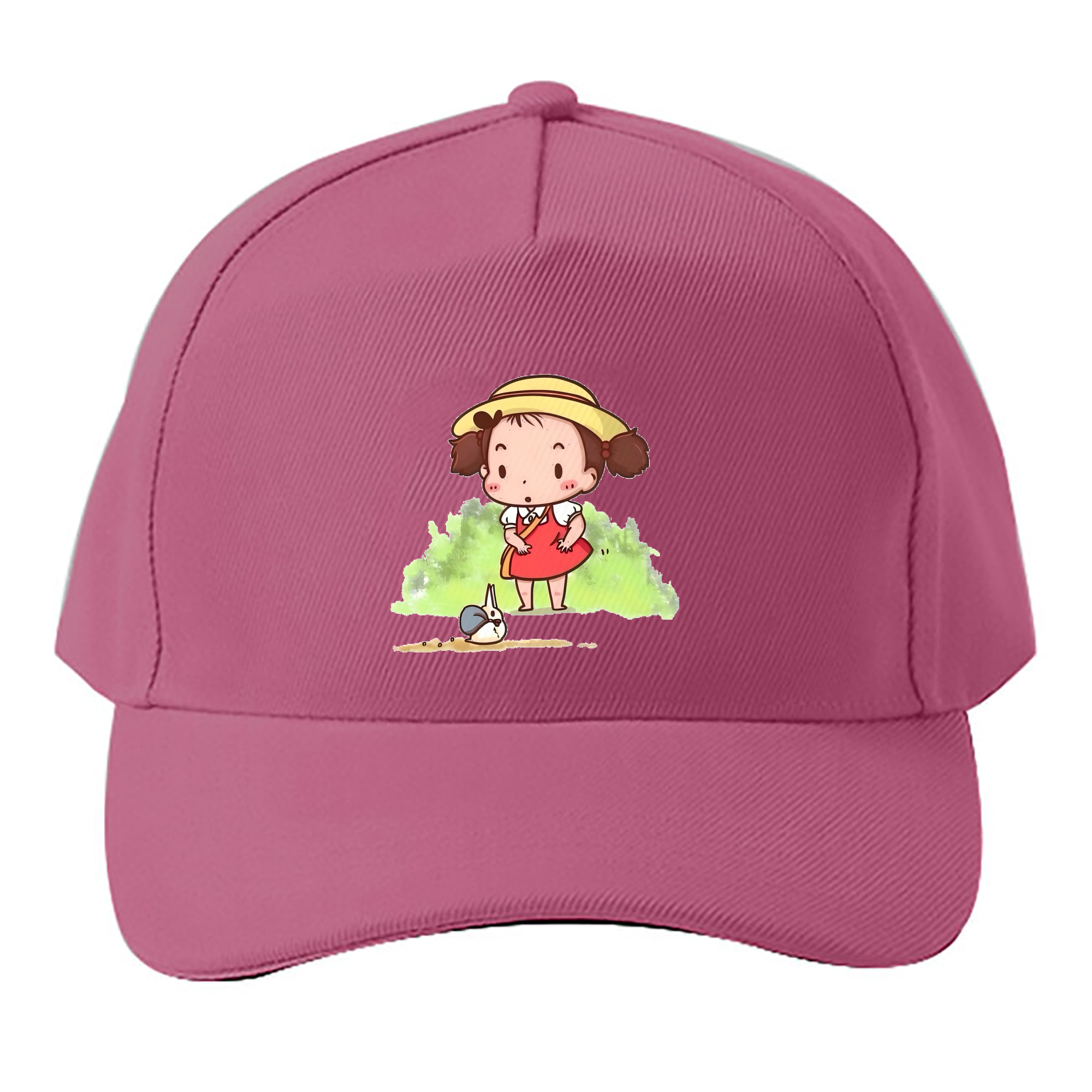 （画像用） となりのトトロ 草壁メイ 草壁サツキ My Neighbor Totoro Satsuki Kusakabe Mei Kusakabe ベースボールキャップ 綿100％ 男女兼用 帽子 スポーツ
